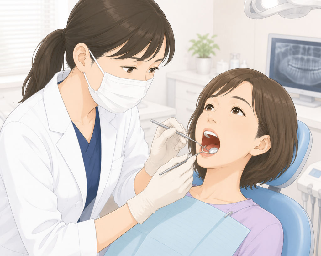 奥歯の即日入れ歯